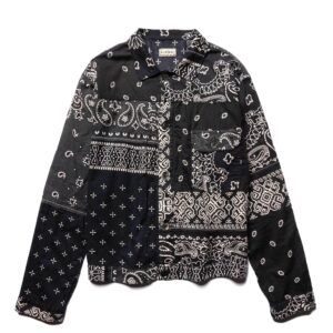 Gauze Bandana Patchwork 1st JKT Black by Kapital